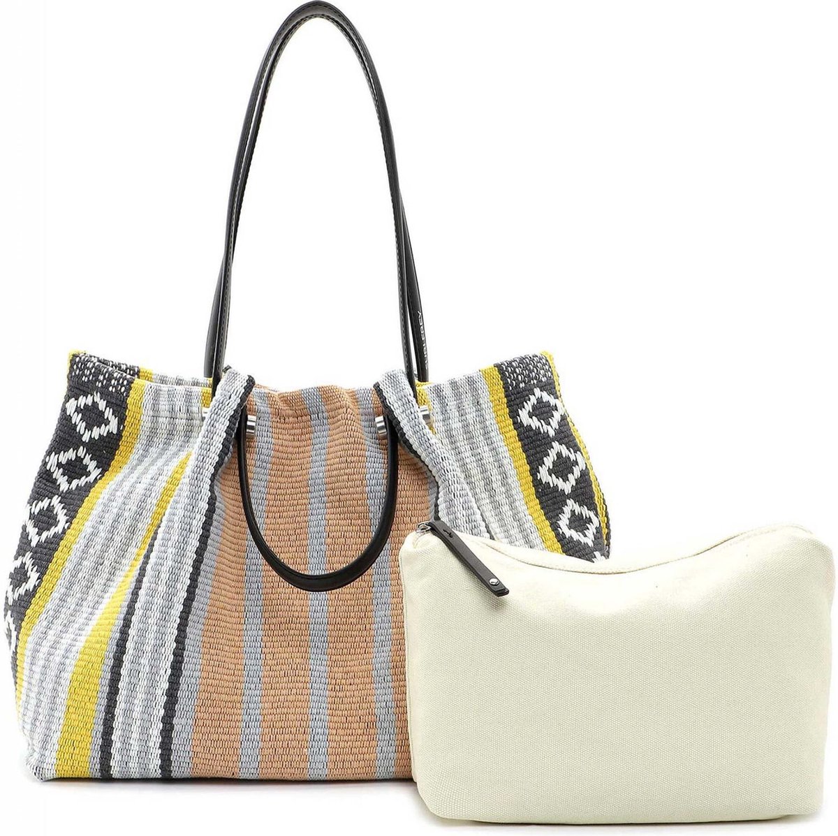 SURI FREY Schoudertas Elly Shopper Yellow Veelkleurig