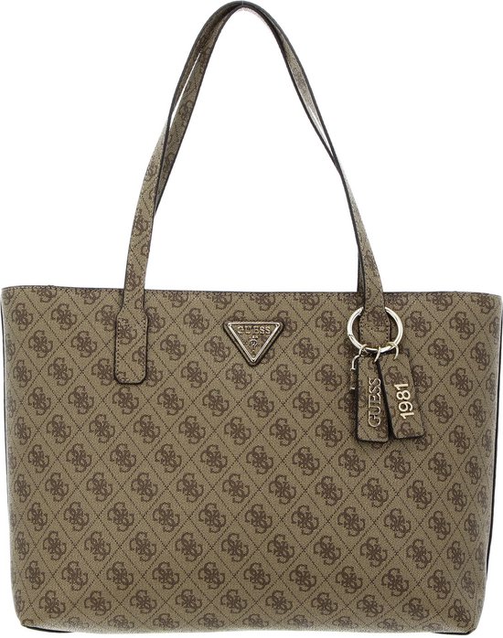 GUESS Sac shopper Eco Elements Tote Latte Logo Marron clair