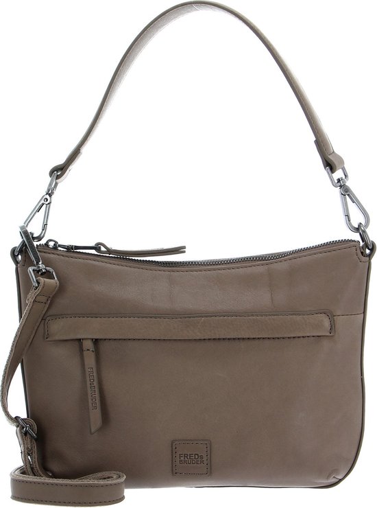 FREDsBRUDER Cuir Sac à épaule bandoulière Sac à épaule PGL Marisa Shoulderbag Taupe Brun