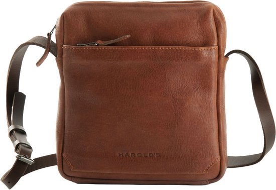 HAROLD'S Cuir Sac à épaule bandoulière Ivy Lane Crossbag Cognac Brun