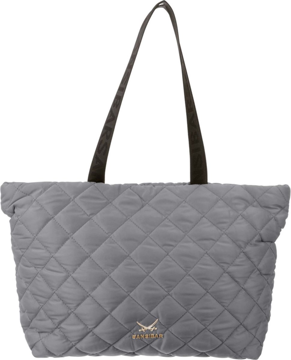 Sansibar Schoudertas Shopper Grey Grijs
