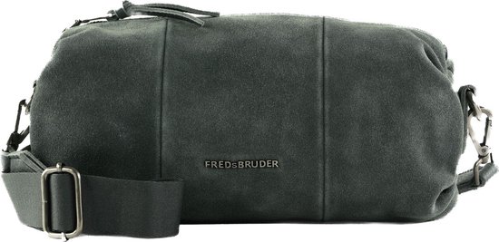 FREDsBRUDER Leren Schoudertas Jo Drum Bag Antracite Antraciet