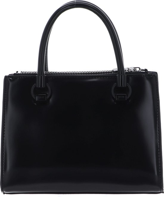 LIU JO Handtas Schoudertas Manhattan Satchel Double Zip Nero Zwart