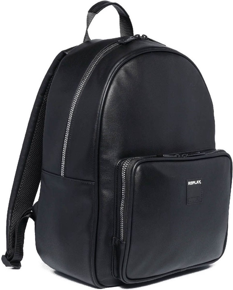 REPLAY Laptop rugzak Rugzak met laptopvak Men's Backpack Black Zwart