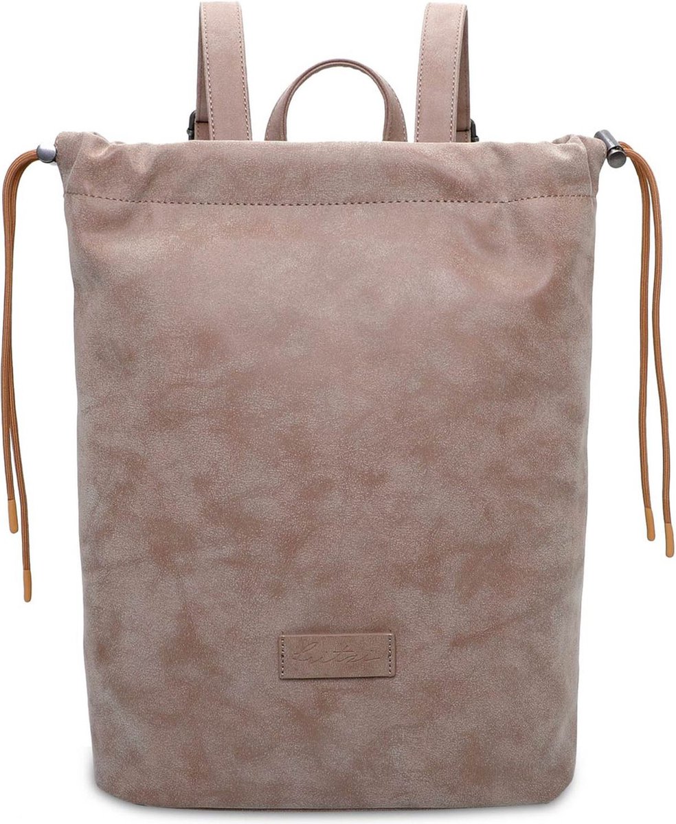 Fritzi aus Preußen Vrije tijd rugzak Rugzak Poppi06 Vintage Backpack Taupy Lichtbruin