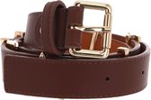 VALENTINO Ceinture Emma Winter Belt W120 Caffé / Oro Brun