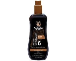 Australian Gold SPF 6 Spray Gel met Bronzer - 237 ml - zonnebrandcrème