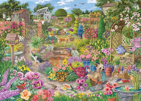 Gibsons - Garden in Bloom (door Janice Daughters) - 1000 stukjes 68×49cm (b×h) - Legpuzzel voor volwassenen