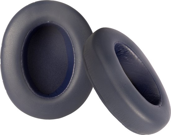 Somstyle Coussinets d'oreille adaptés pour Sony WH-XB910N – 2 pièces – Cuir protéiné – Zwart / Bleu foncé