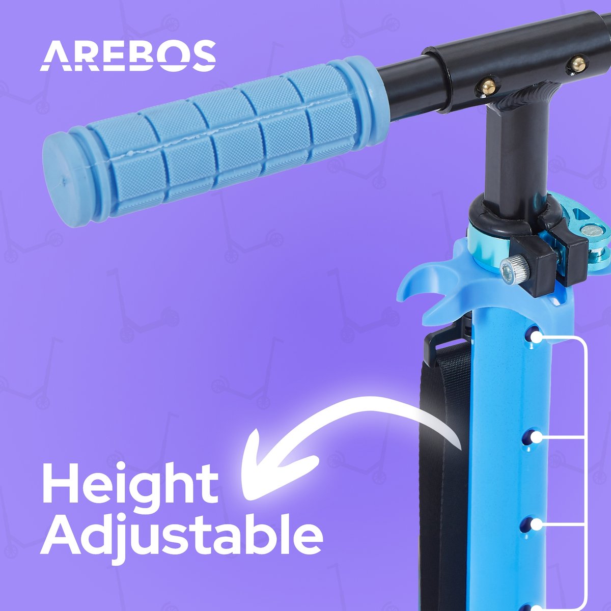 AREBOS Stadsstep - Verstelbare Stuurhoogte thumbnail 6