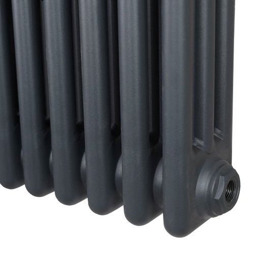 Traditionele 3 Kolom Radiator - 600 x 1012mm - Antraciet Grijs | bol
