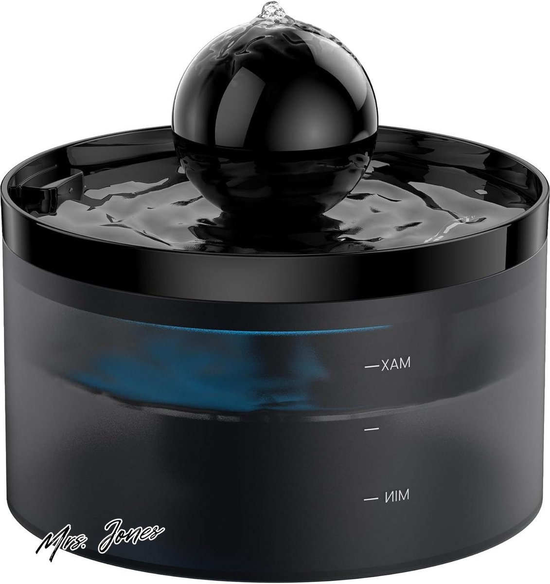 Mrs. Jones Kattenwaterfontein met bal GOOSTOO 67oz/2L kattenfontein superstille meervoudige filtering waterniveau zichtbaar LED-lampje twee waterstromingsmodi . Mrs. Jones Kattenwaterfontein met bal GOOSTOO 67oz/2L kattenfontein superstille meervoudige filtering waterniveau zichtbaar LED-lampje twee waterstromingsmodi .