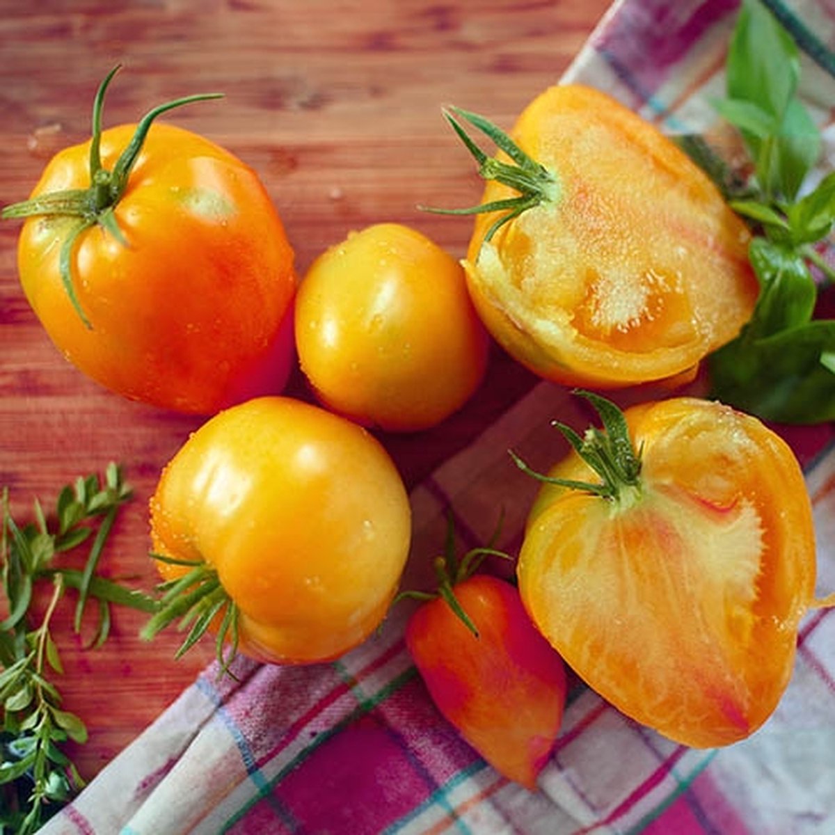 Bio tomaten zaden - Vleestomaat Coeur de Boeuf Orange