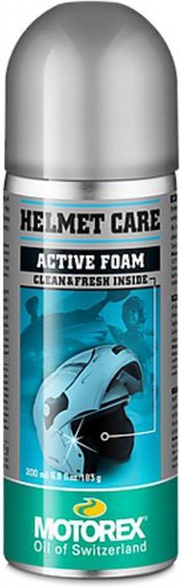 reinigingsspray voor motorhelm interieur motorex helmverzorging actief schuim 200ml nieuw
