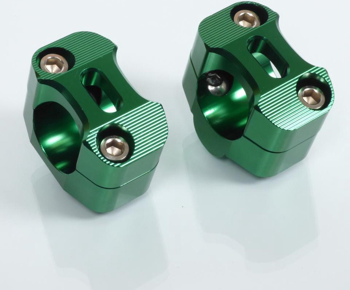 mad stuur voor auto 22-28mm + h16mm groen geanodiseerd nieuw