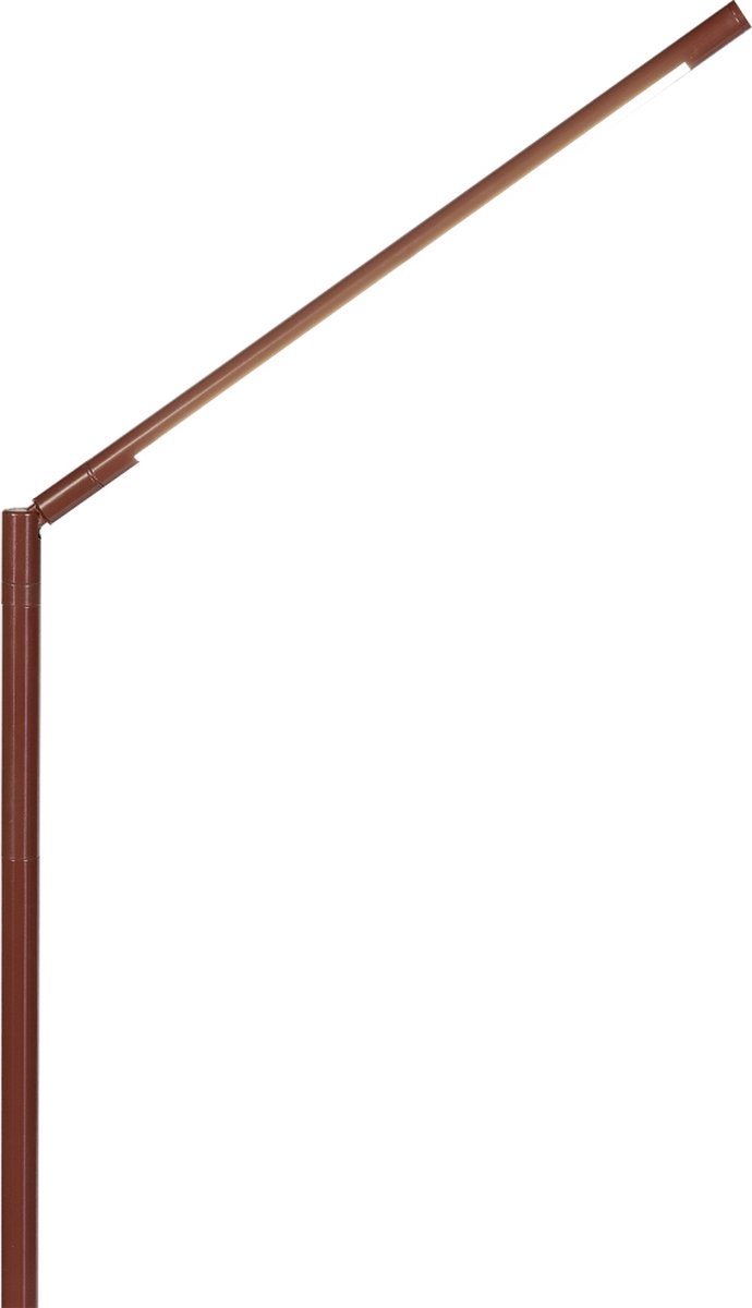 Lumidora Vloerlamp 75079 - BERDIEN - Ingebouwd LED - 6.0 Watt - 540 Lumen - 2700 Kelvin - Rood - Bruin - Metaal - Met dimmer