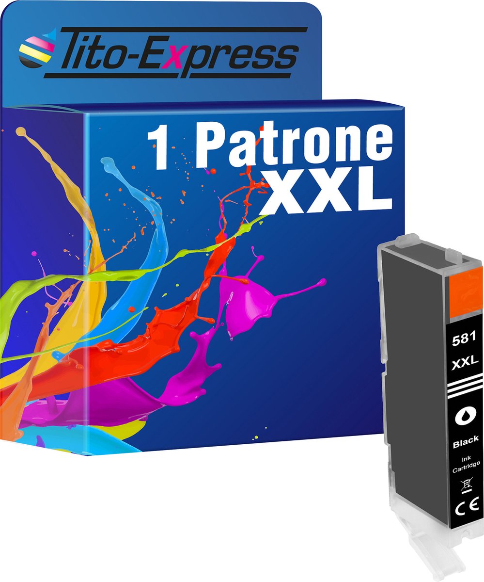 PlatinumSerie 1x cartridge alternatief voor Canon CLI-581 Photoblack