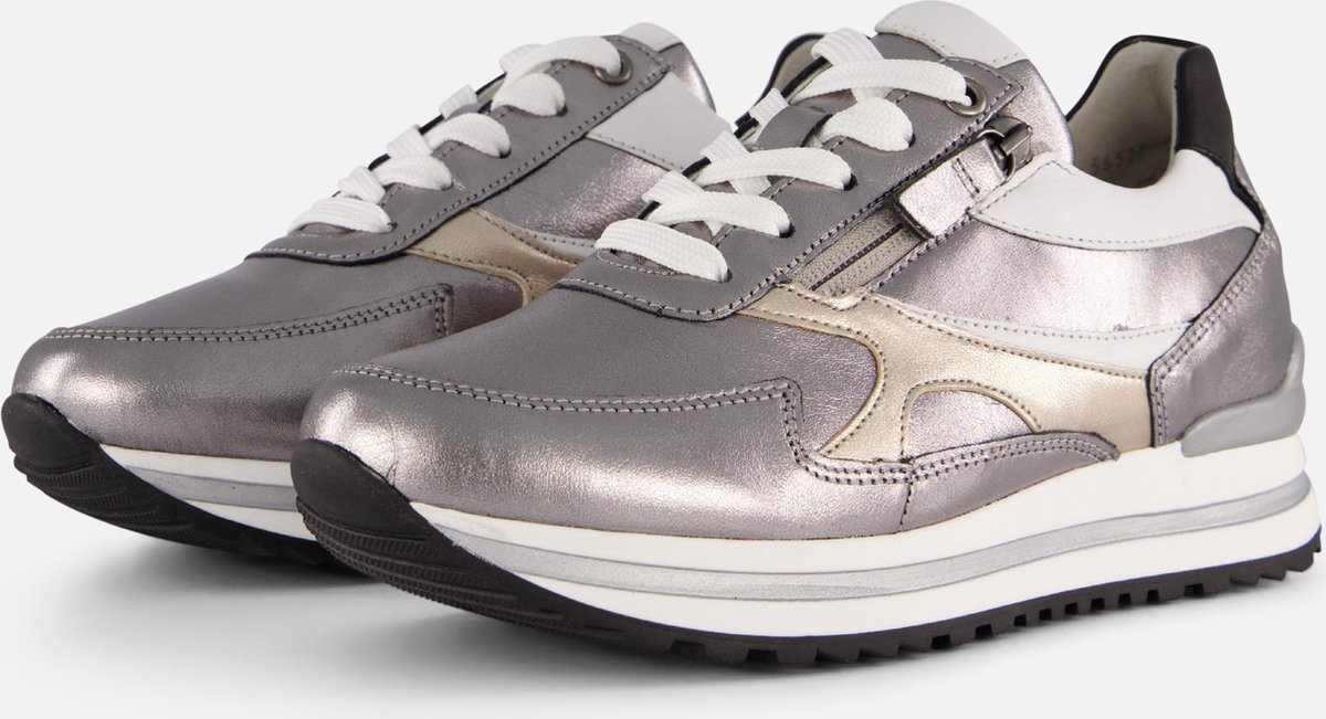 Gabor Sneakers zilver Leer - Dames