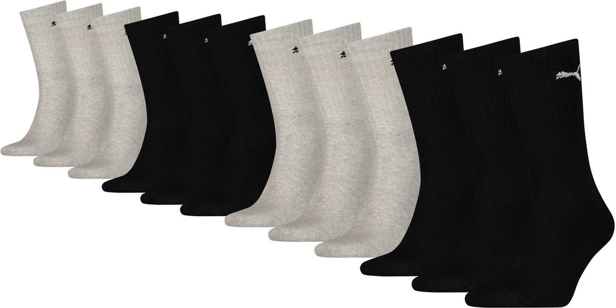 Multipack voor dames en heren – Combi Voordeelverpakking Puma 12-paar Crew Sport Sokken – 38