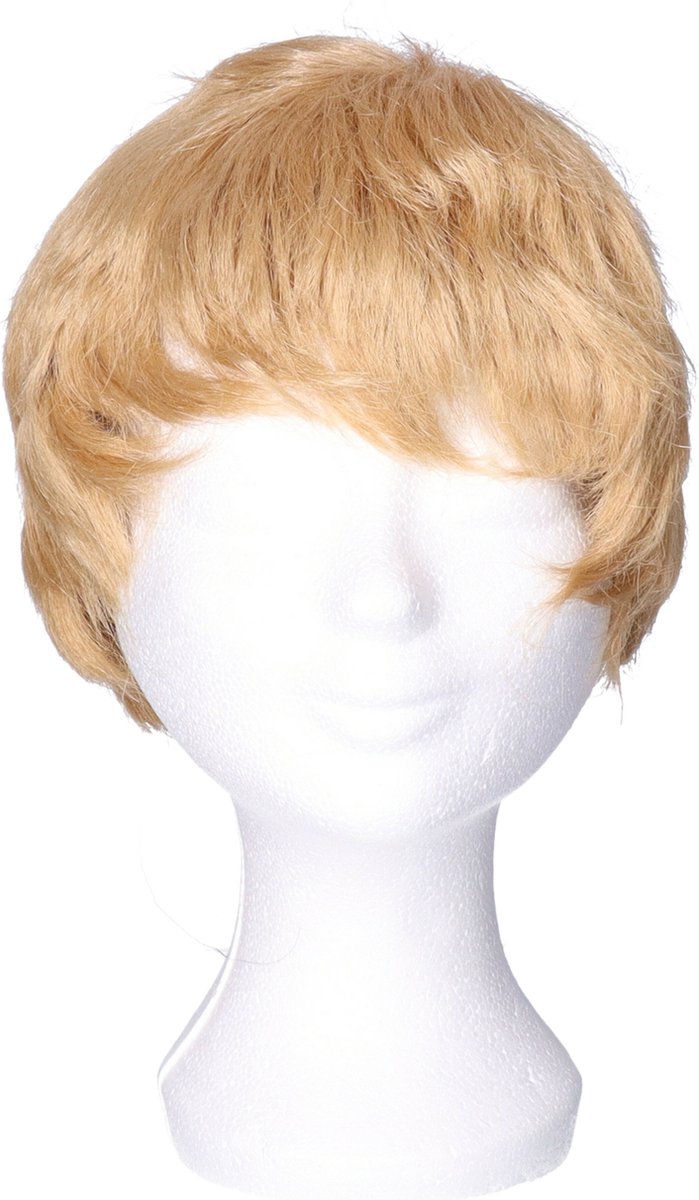 Rubies Verkleedpruik voor heren - blond - Seventies/popster/sixties/surfboy - Carnaval - kort haar
