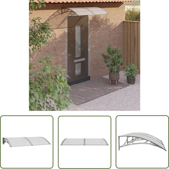 Deurluifel Zwart 80x75 cm Polycarbonaat