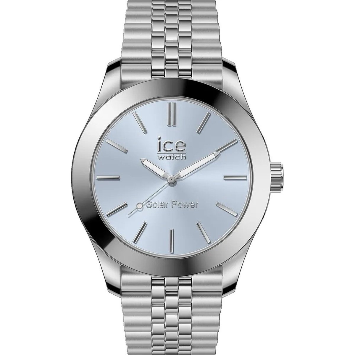 Ice Watch ICE steel - Silver light blue 023789 Horloge - Staal - Zilverkleurig - Ø 34 mm