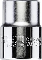 Neo Tools Dop 22 3/4 Aansluiting Zeskant DIN 3124 CRV Staal TUV M+T