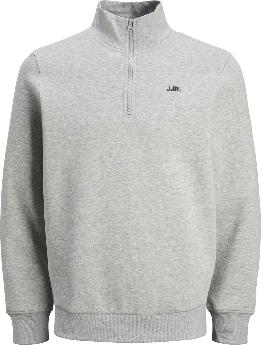 JACK&JONES JREBREBEL LOGO SWEAT HALF ZIP Jongens Vesten Grijs