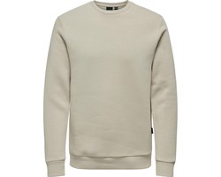 ONLY & SONS ONSCERES CREW NECK NOOS Heren Trui - Silver Lining