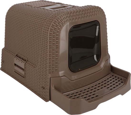 Adori Kattentoilet Rattan 69x42x41 cm - Kattenbak - Taupe