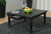 Mozart - Salontafel - 100x100 cm - Zwart antiek