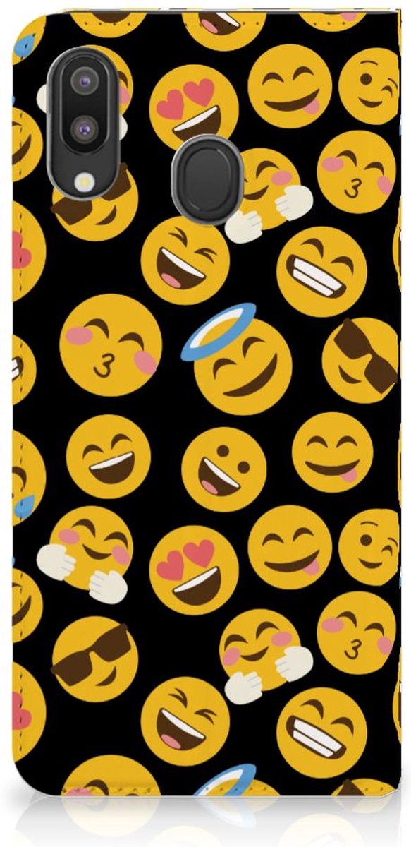 Samsung Galaxy M20 Hoesje met Magneet Emoji