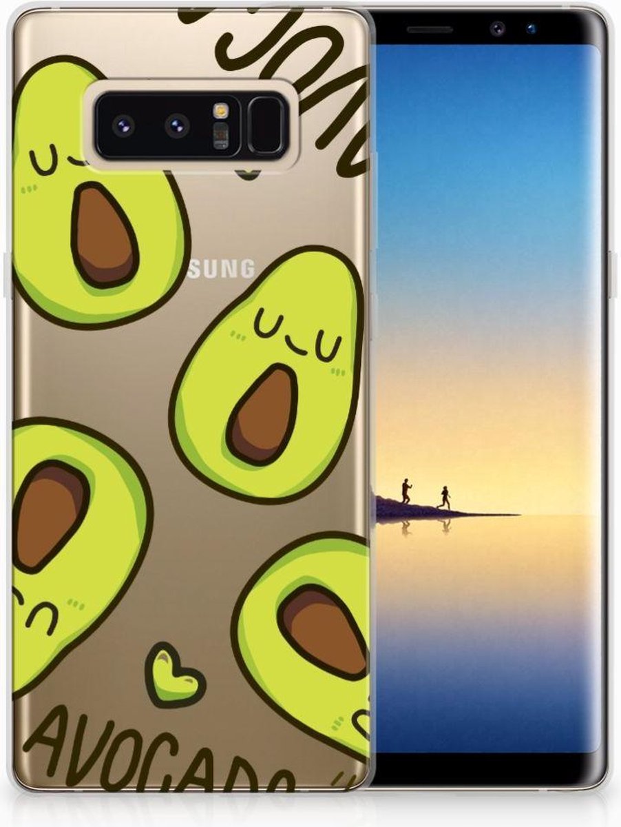 Samsung Galaxy Note 8 Telefoonhoesje met Naam Avocado Singing