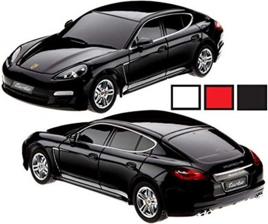 over het algemeen Inpakken Savant Auto met afstandsbediening merk Porsche panamera turbo s zwart 30 cm | bol. com