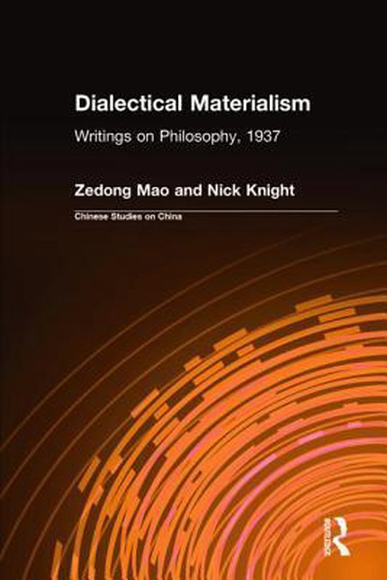 Boekomslag voor "Dialectical Materialism: Writings on Philosophy, 1937" door Zedong Mao en Nick Knight.