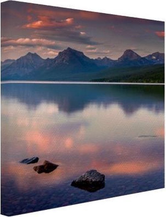 Glacier National Park Canvas 80x120 cm - Tirage photo sur toile (Décoration murale salon / chambre)
