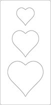 Snijmal, hart, afm 15,2x30,37 cm, dikte 15 mm, 1 stuk