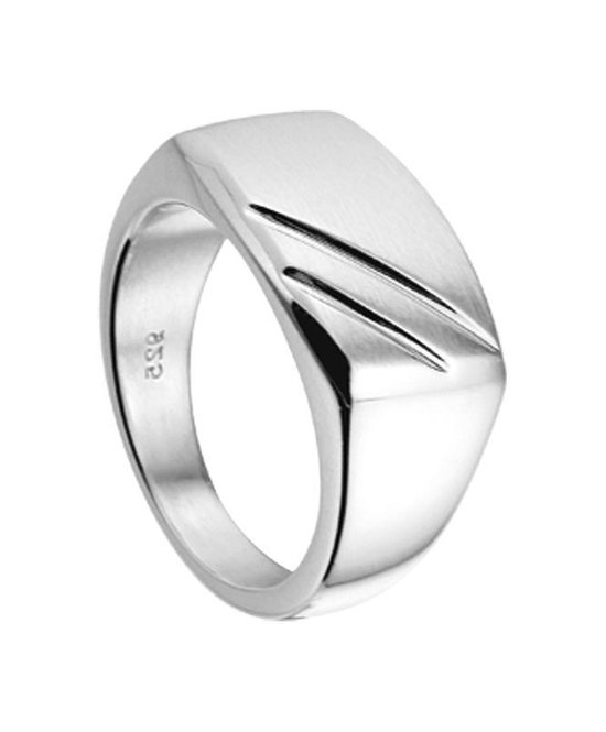 The Jewelry Collection For Men Bague Poli / mat - Argent