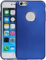 Design TPU Hoesje - Hoesje Geschikt voor iPhone 6 / 6s Plus Blauw