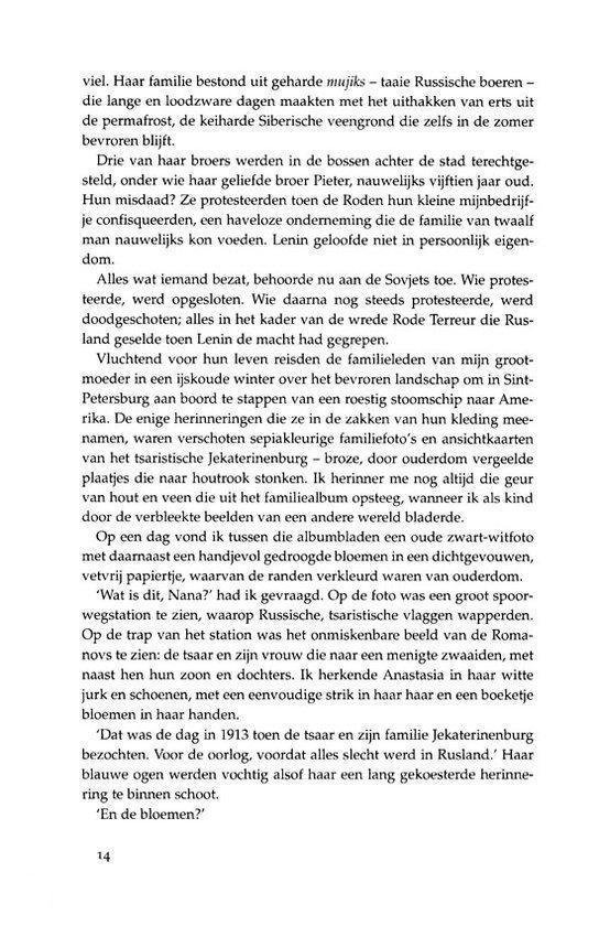 Pagina 14 met tekst over een boek.