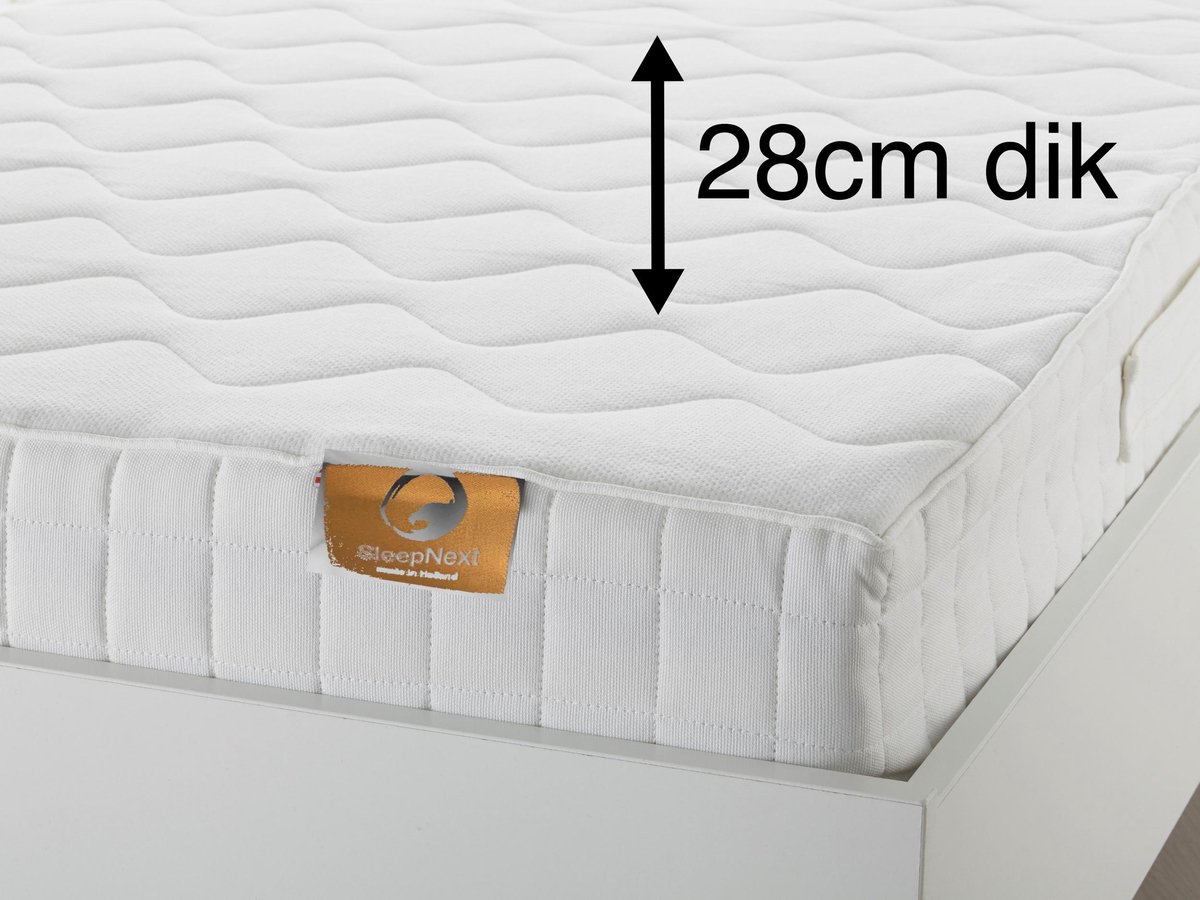 Luxe Stevig Matras 1200 micro veren 28cm dik 90x200cm