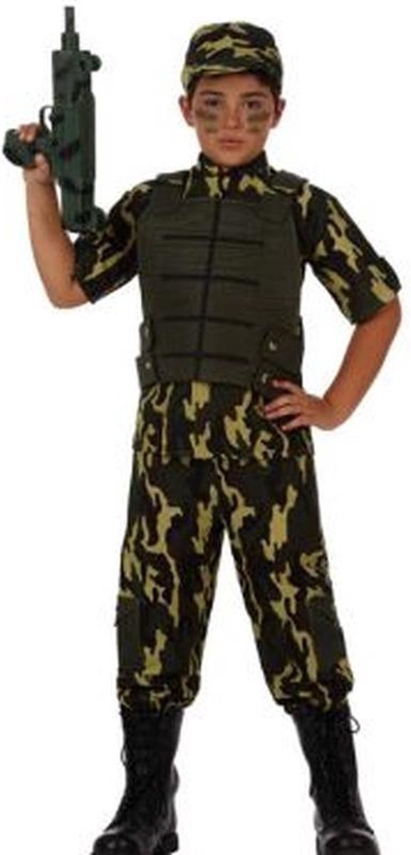 Leger camouflage kostuum kind-Maat:10-12 years