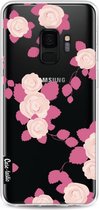 Casetastic Samsung Galaxy S9 Hoesje - Softcover Hoesje met Design - Pink Roses Print