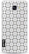 Casetastic Samsung Galaxy A5 (2016) Hoesje - Softcover Hoesje met Design - Geometric Lines Silver Print