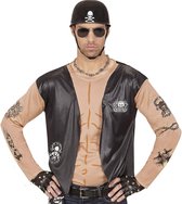 Aso & Biker & New Kids Kostuum | Biker Shirt Motorman | XL | Carnaval kostuum | Verkleedkleding