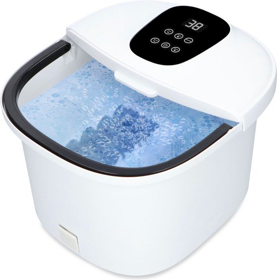 Soft & Silky - Voetenbad - 12L - Verwarming tot 48°C - Elektrisch - Met massage - Bubbels - Infrarood - Voetbad