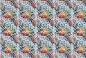 Fotobehang - Vlies Behang - Kleurrijke Bloemen - 416 x 290 cm