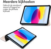 iMoshion Tablet Hoes Geschikt voor iPad 10.9 (2022) - iMoshion Trifold Bookcase - Beige /Beige