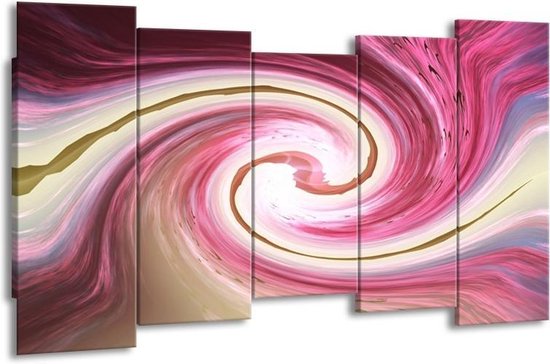 Peinture sur toile Abstrait | rouge blanc | 150x80cm 5Liège