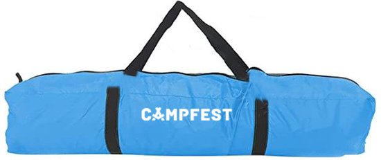 Campfest - Tent - Koepeltent - Pop-up tent - 2-3 persoons - Kamperen - Festival camping - 210 x 200 x 135 cm - blauw van Merkloos — afbeelding 3